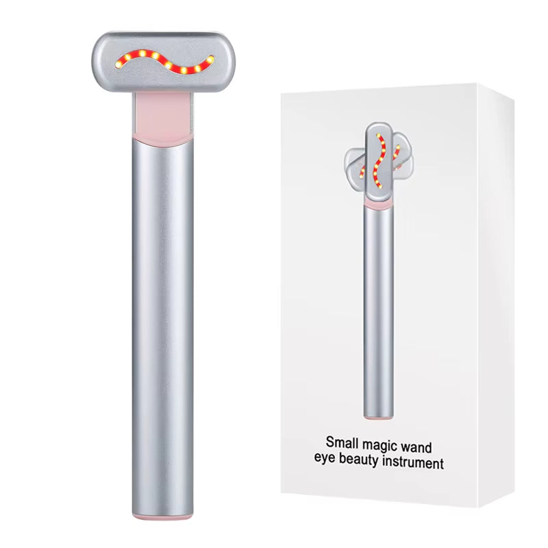 Dispositif De Lifting Du Visage À Microcourant EMS, Baguette Faciale À Lumière Rouge, Masseur Pour Les Yeux Et Le Cou, Raffermissement De La Peau, Anti-Rides, Soins De La Peau, Outil De Beauté